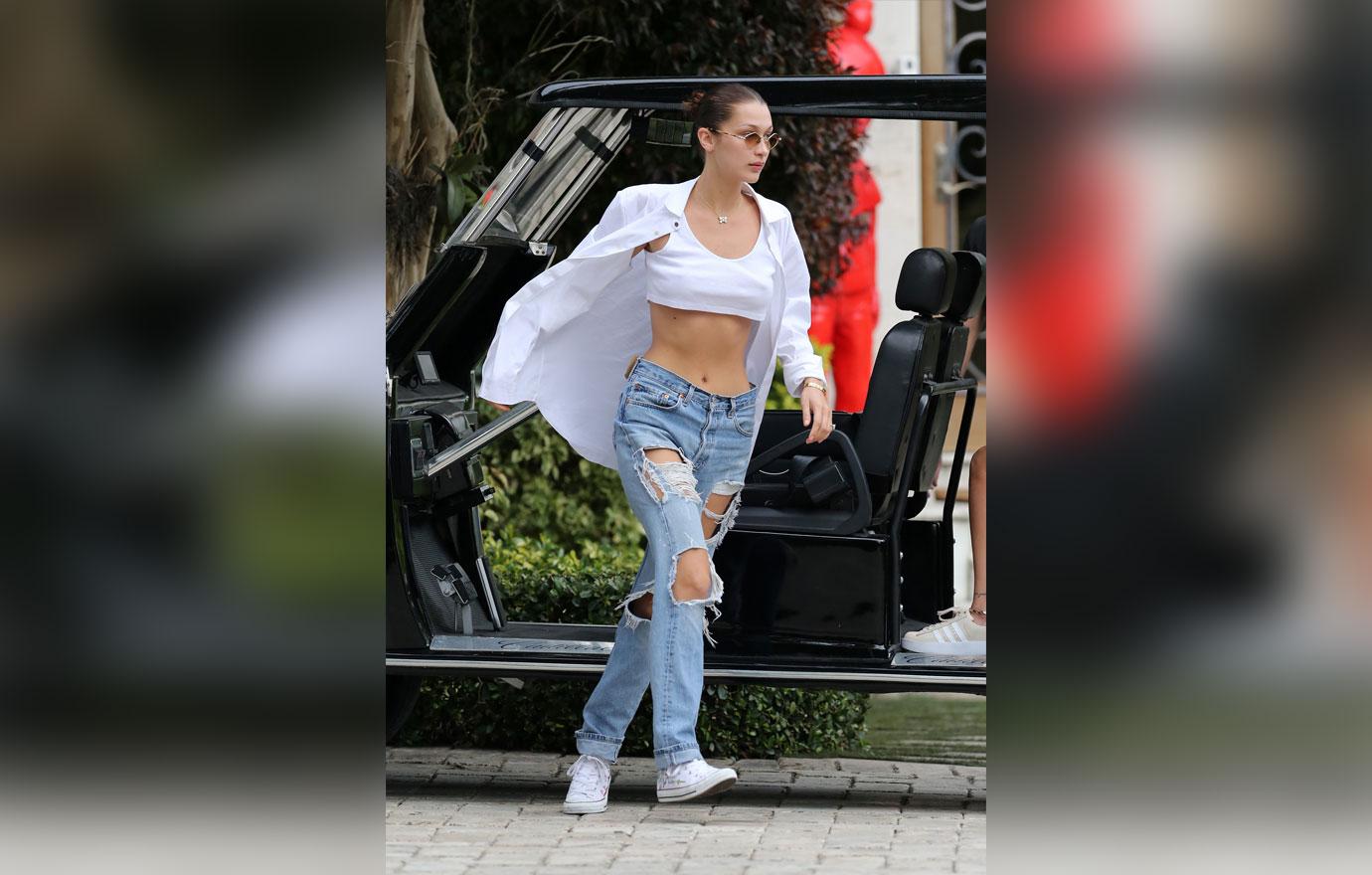 Super Skinny Bella Hadid Hailey Baldwin Miami