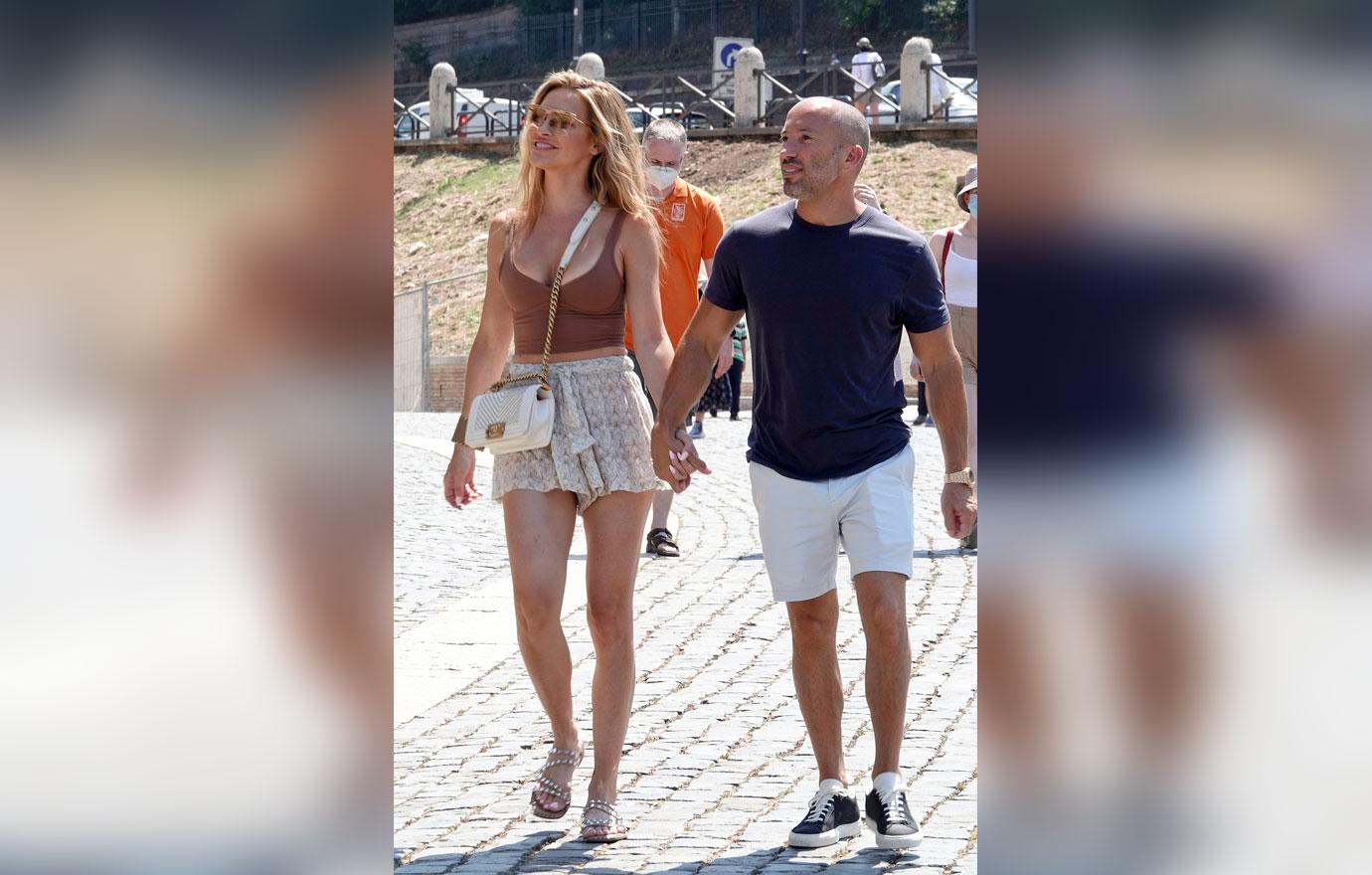 chrishell stause jason oppenheim walk around rome