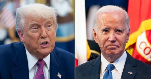 Composite photo of Donald Trump and Joe Biden