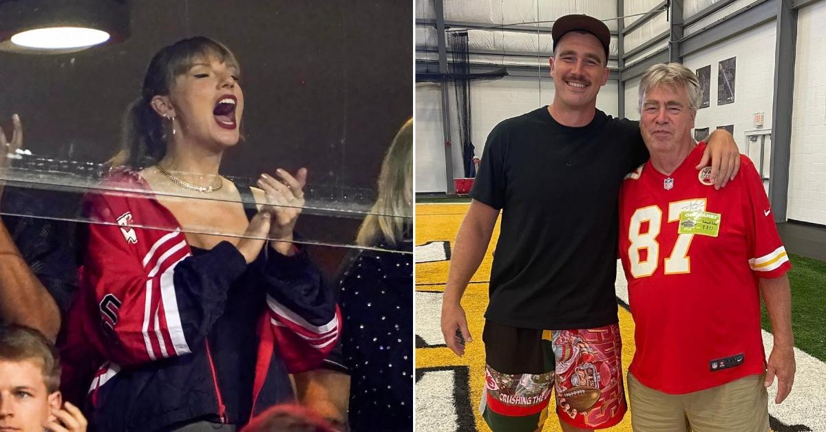 Taylor Swift & Travis Kelce's Dad Chat At Athlete's October 12 Game