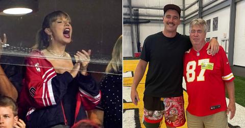 taylor swift travis kelces dad chat game romance serious