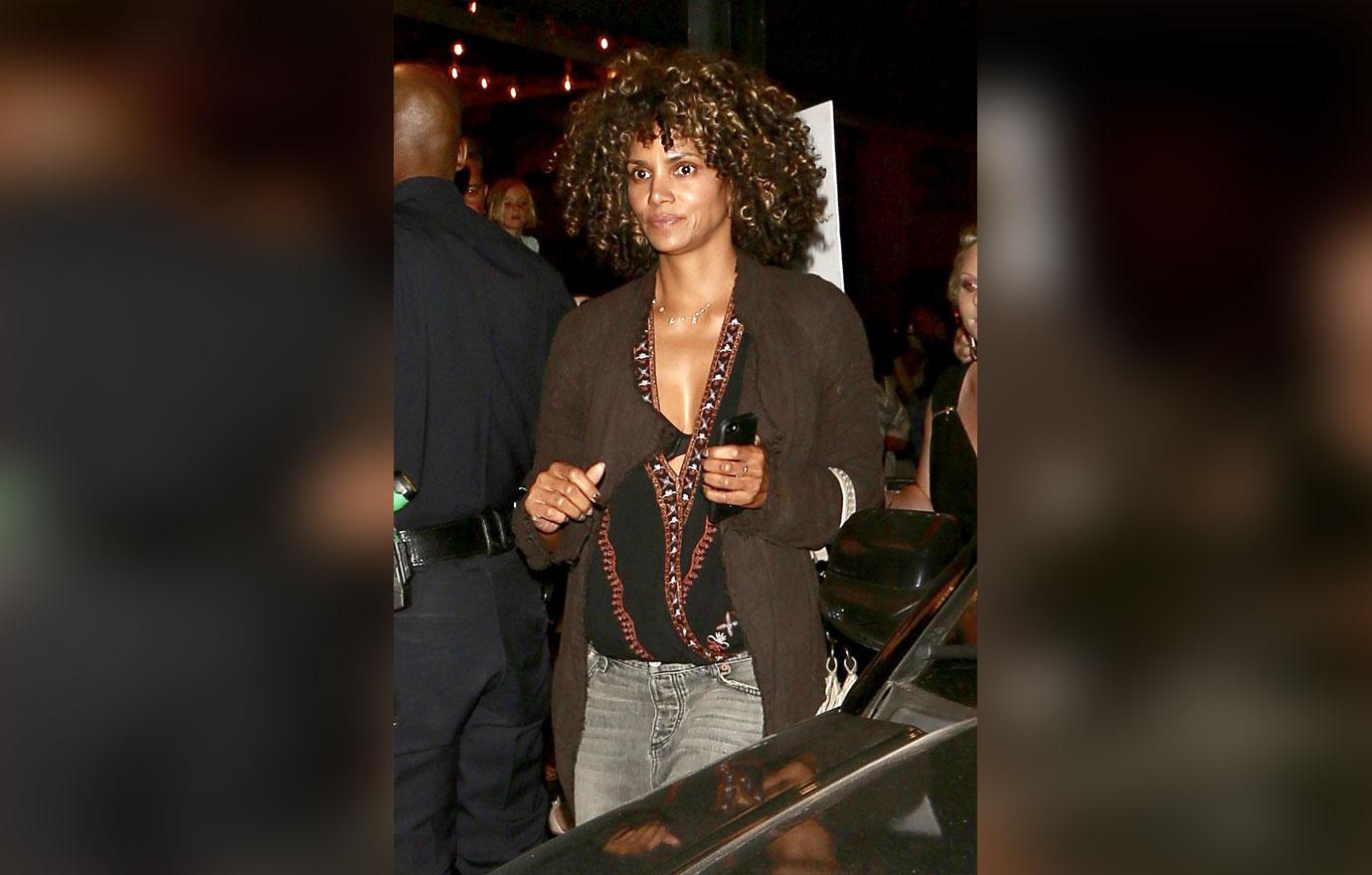 Halle Berry leaves a play looking casual in LA