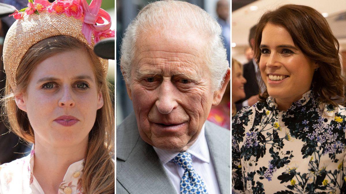 Photo of King Charles, Princess Beatrice and Princess Eugenie