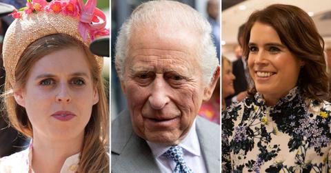 Photo of King Charles, Princess Beatrice and Princess Eugenie