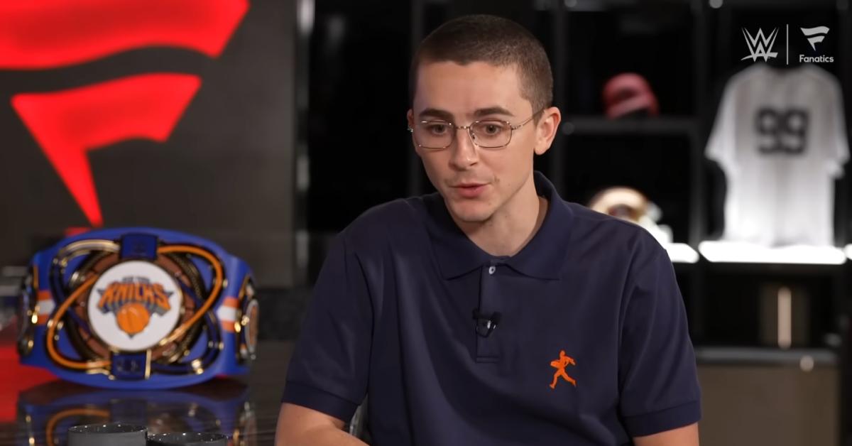 Image of Timothée Chalamet explained why he made his SAG Awards speech about pursuing 'greatness.'