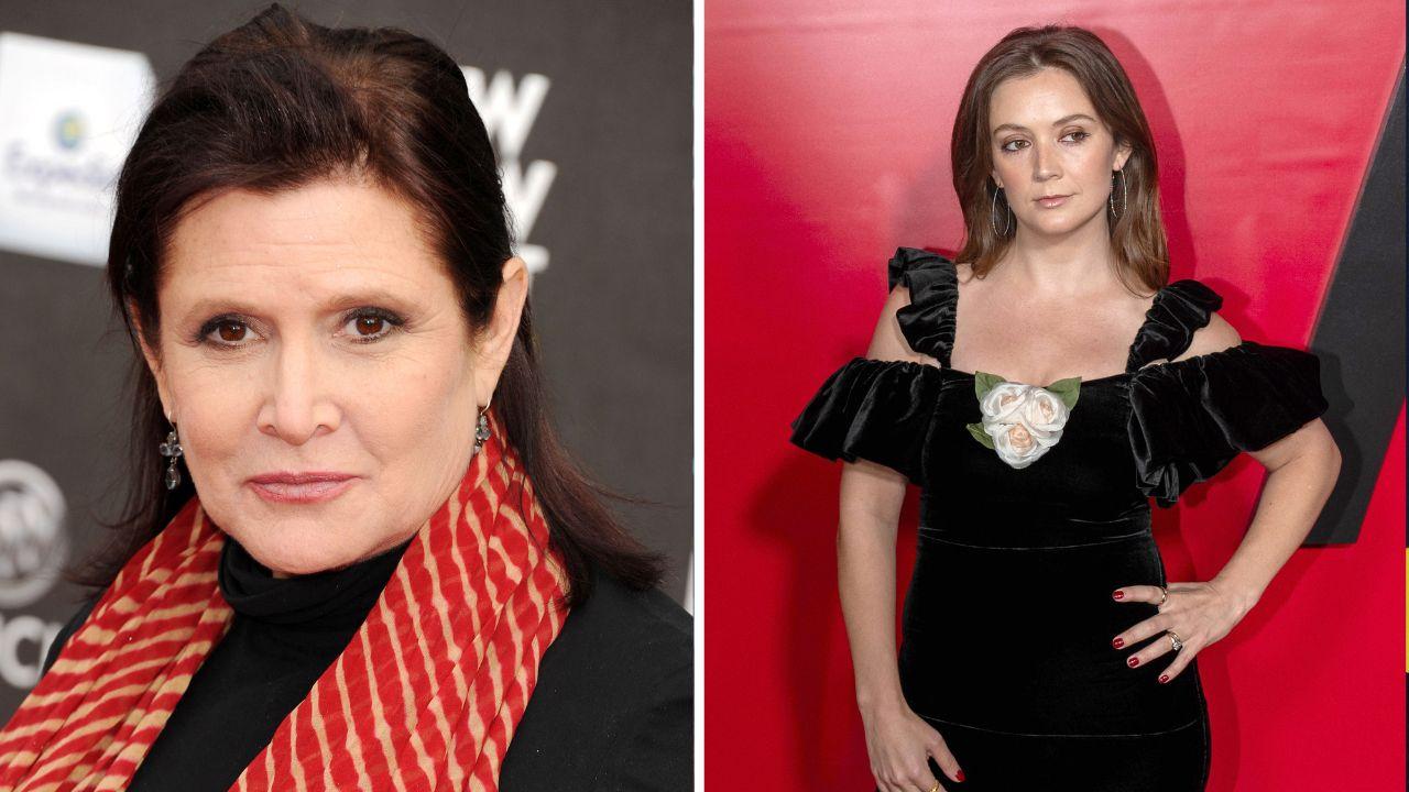 Image of Billie Lourd said her two young children get to know their grandmother by watching her movies.