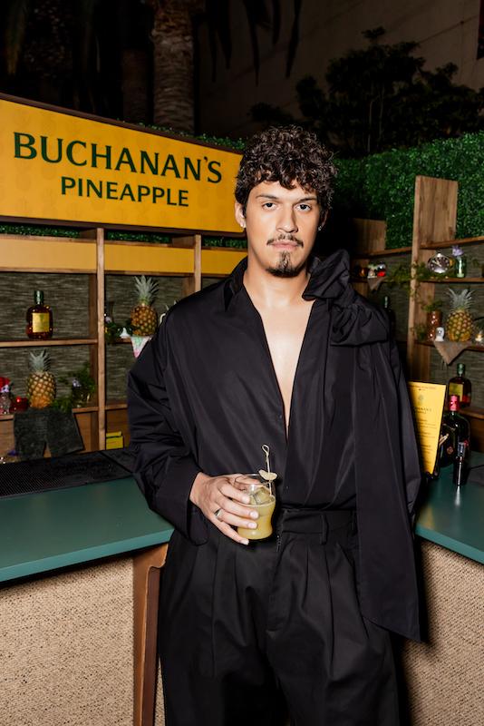 singer omar apollo celebrates his best new artist nomination with new buchanans pineapple at spotifys best new artist partyfeb lex gallegos