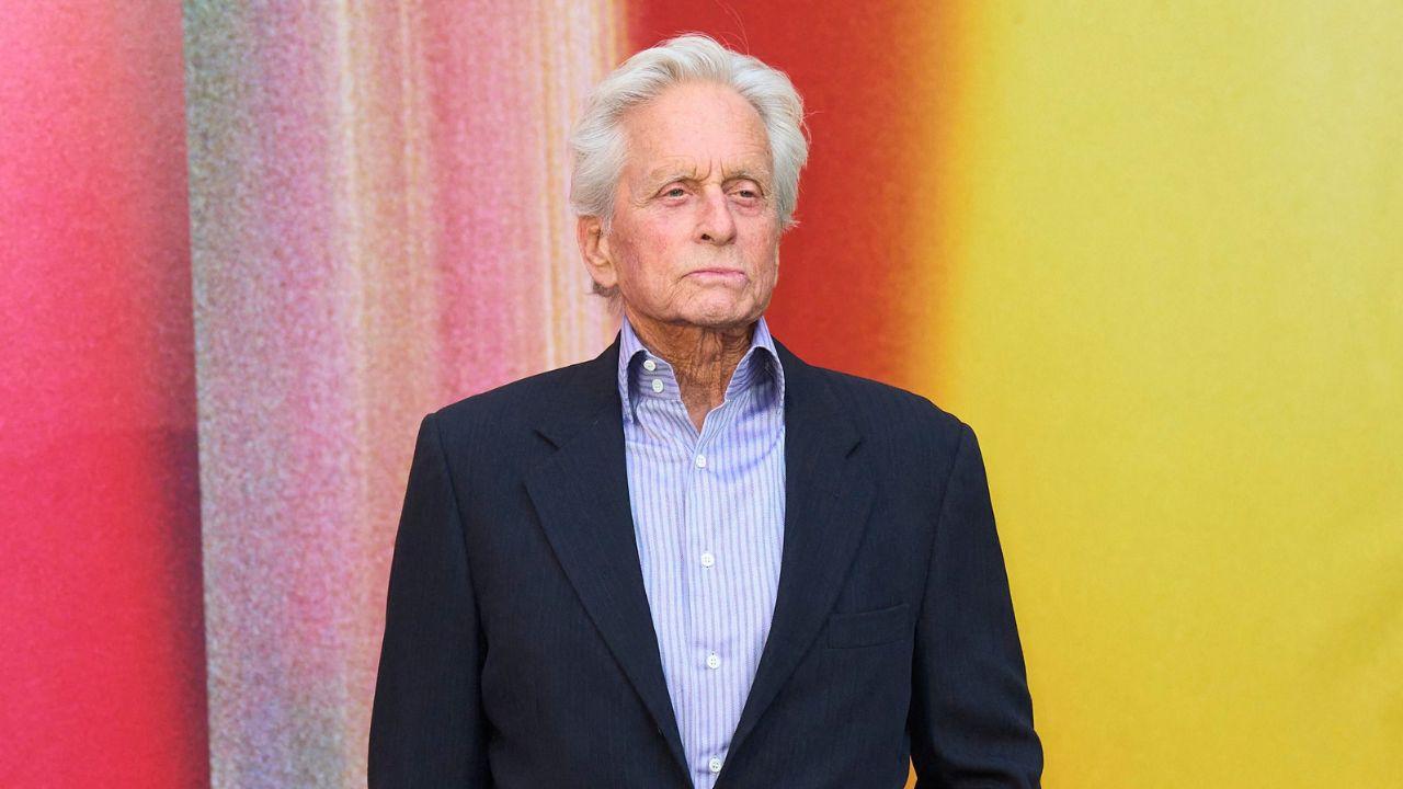 image of Michael Douglas recalled using two Italian leather suitcases to transport marijuana from California to New York.