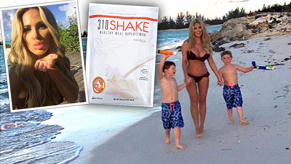 Kim Zolciak bikini body vacation 310 nutrition