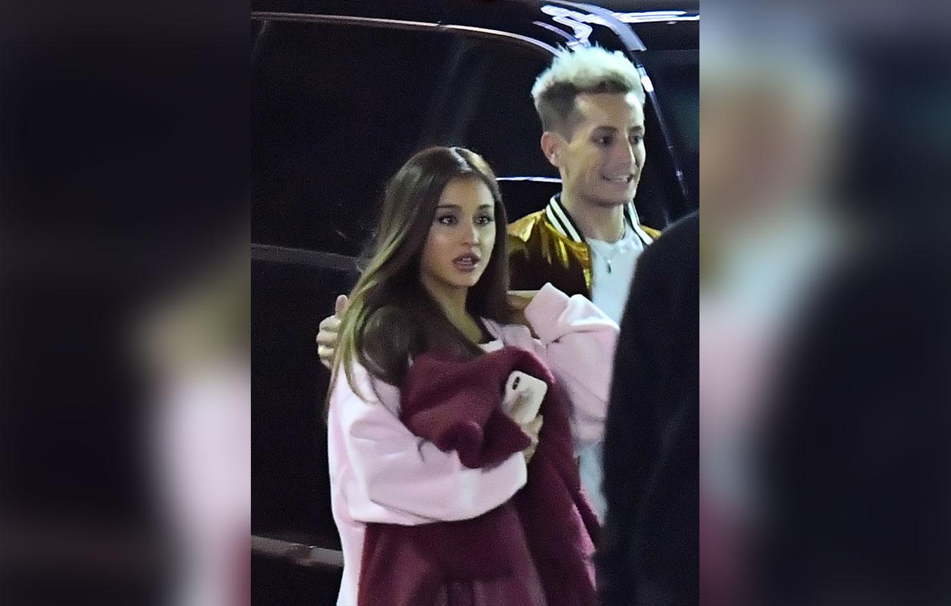 EXCLUSIVE: Ariana Grande and her brother Frankie leave a sushi restaurant In Studio City