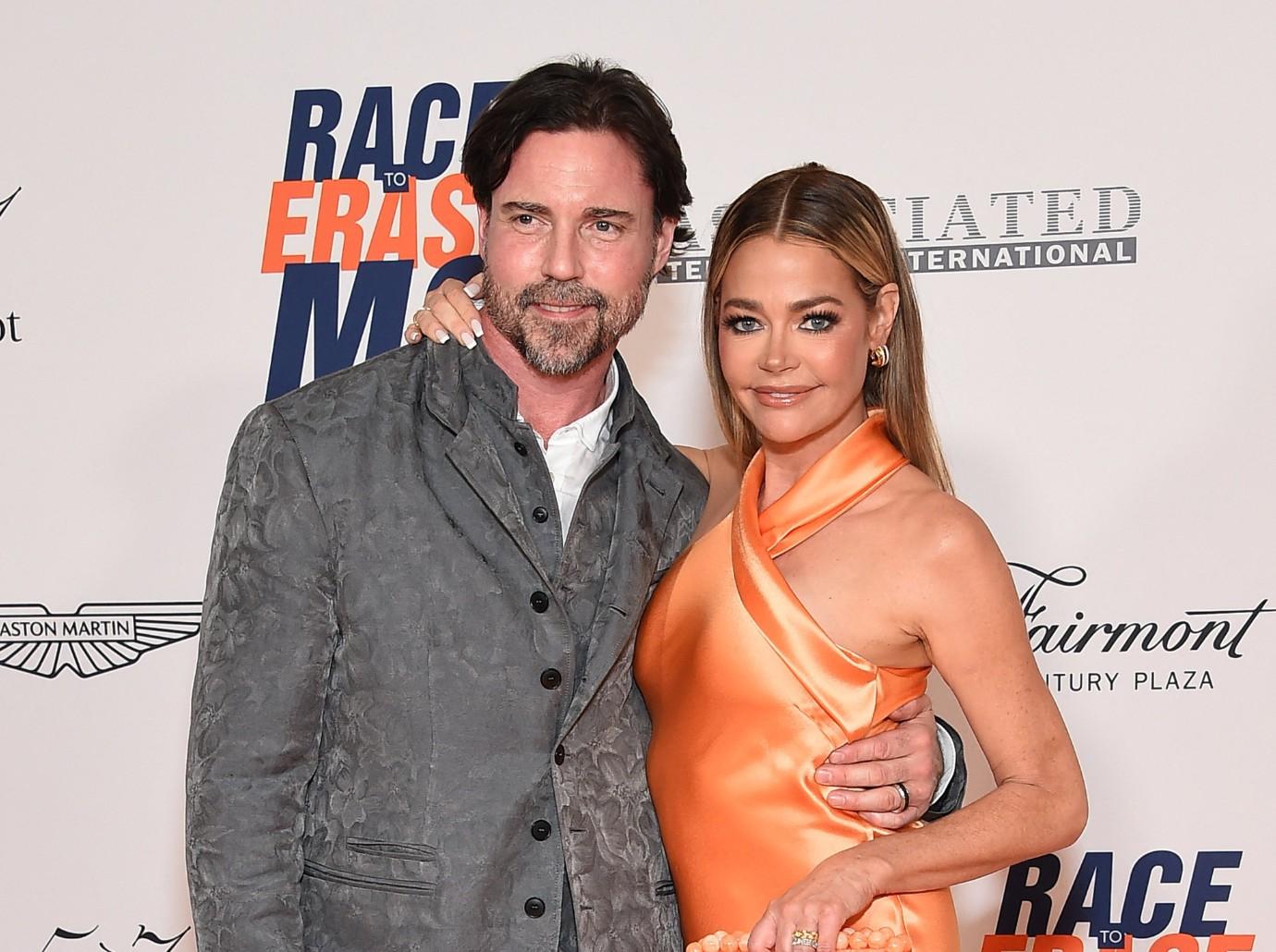 denise richards husband rare outing daughter eloise feuds charlie sheen sami