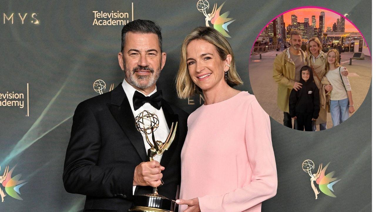 pic of Jimmy Kimmel, his wife and family.