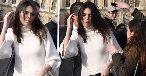 Kendall jenner attacked female fan paris PP