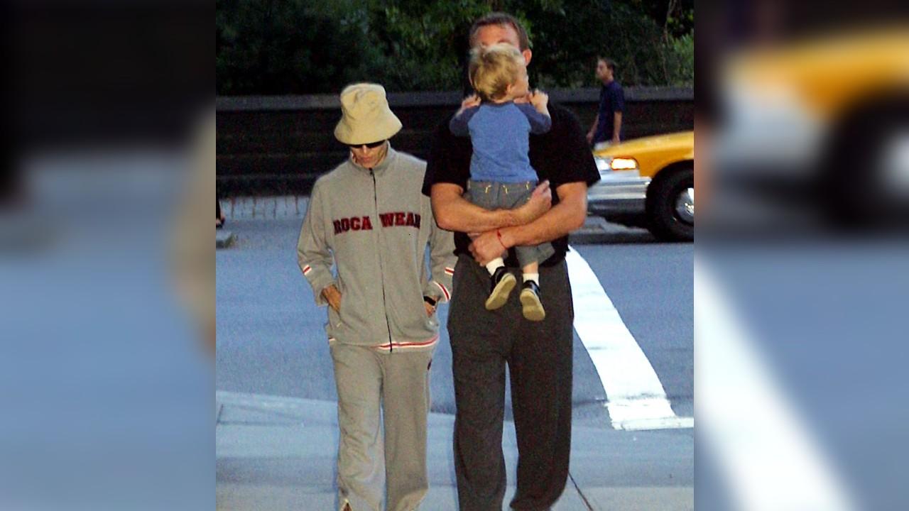 Madonna, Guy Ritchie, Rocco in 2002