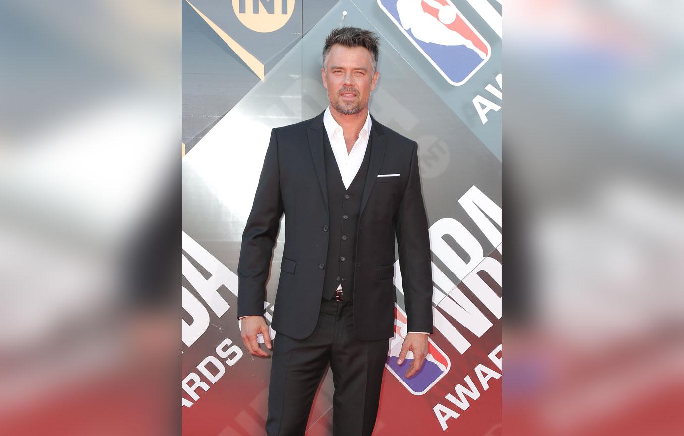 Josh duhamel shows off washboard abs with son 2