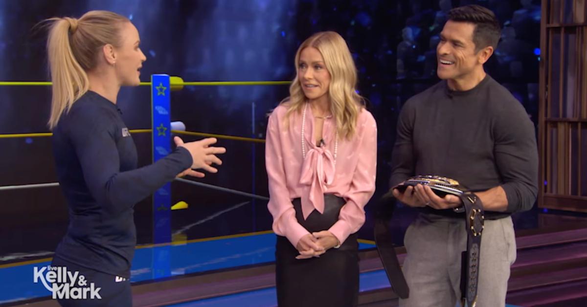 Image of UFC champion Valentina Shevchenko joined the Friday, November 7, episode of 'Live With Kelly and Mark.'