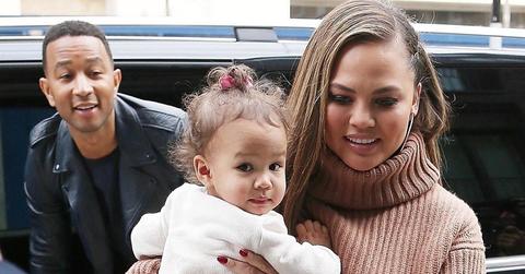 John Legend and Chrissy Teigen lunch in London with their daughter