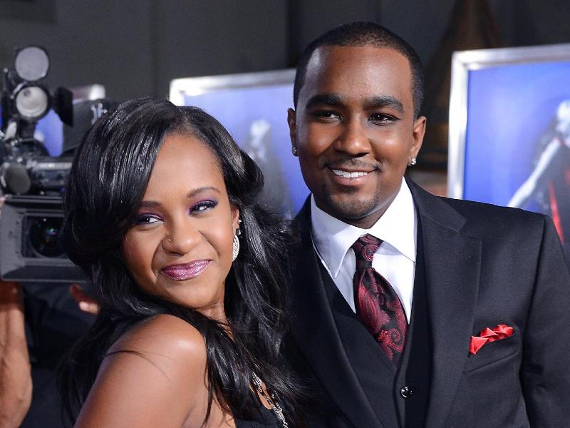 Kristina Bobby Brown and Nick Gordon at the Sparkle premiere