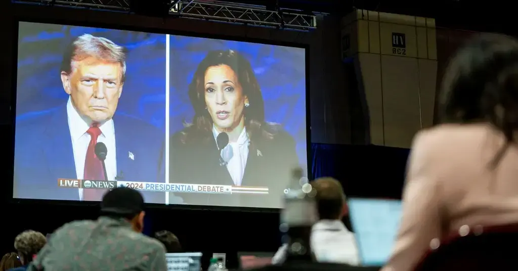 donald trump called showing his age presidential debate kamala harris