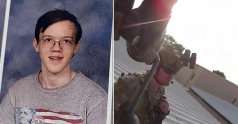 Composite photo of Thomas Matthew Crooks and the Secret Service