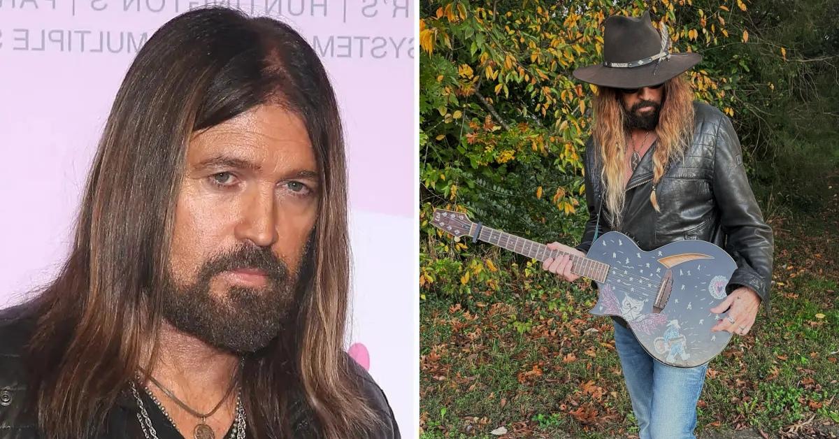 Two photos of Billy Ray Cyrus