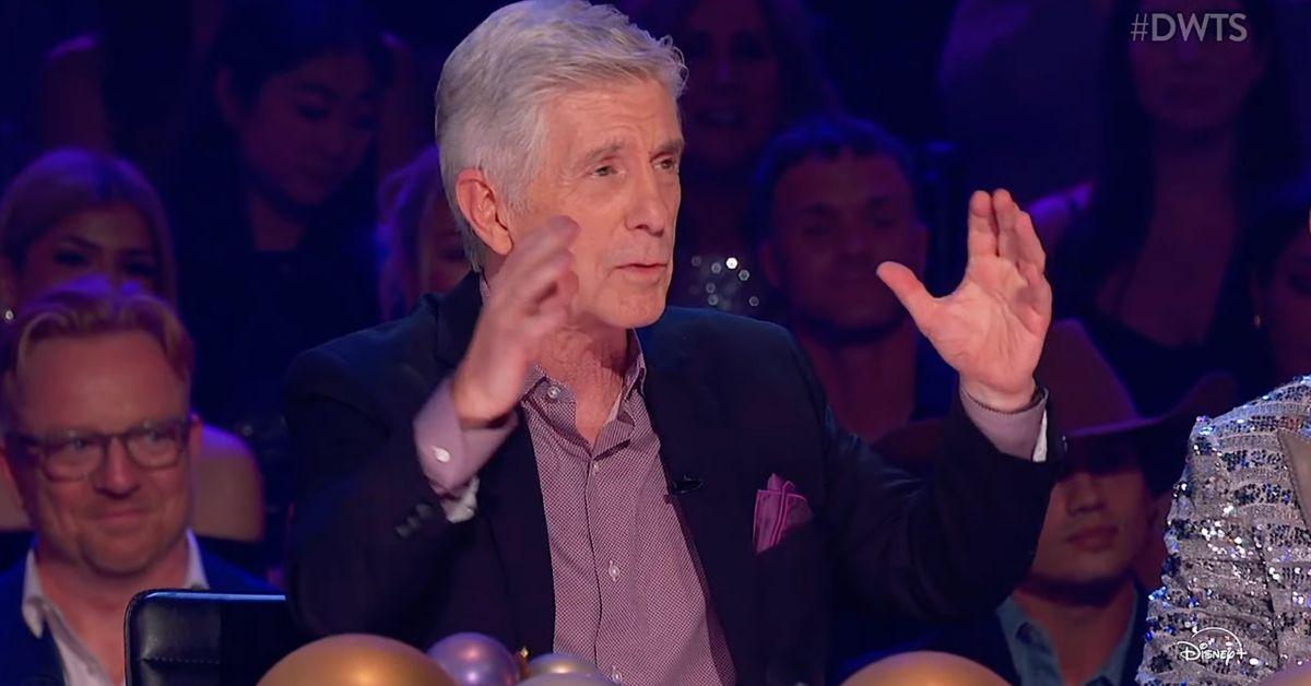 Image of Tom Burgeron returned to judge an episode of 'Dancing With the Stars.'