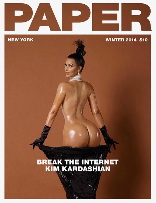 Kim kardashian butt pic paper