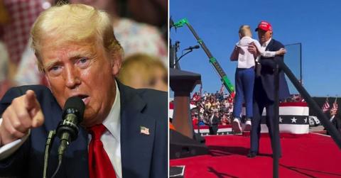 Composite phot of former President Donald Trump