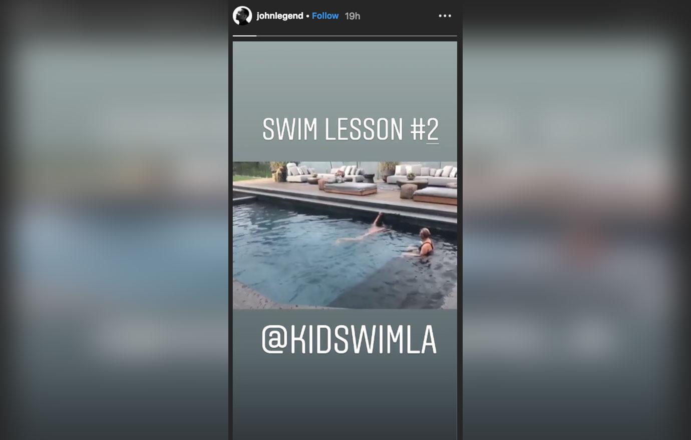 John Legend Swim Lesson Video 2