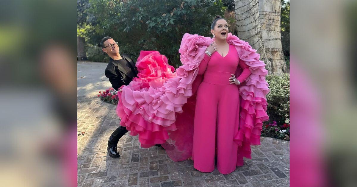 melissa mccarthy pink dress