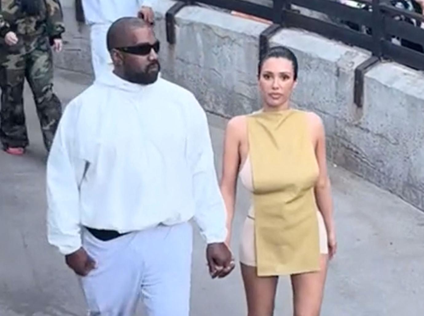 kanye west suspect battery punching man assaulted bianca censori