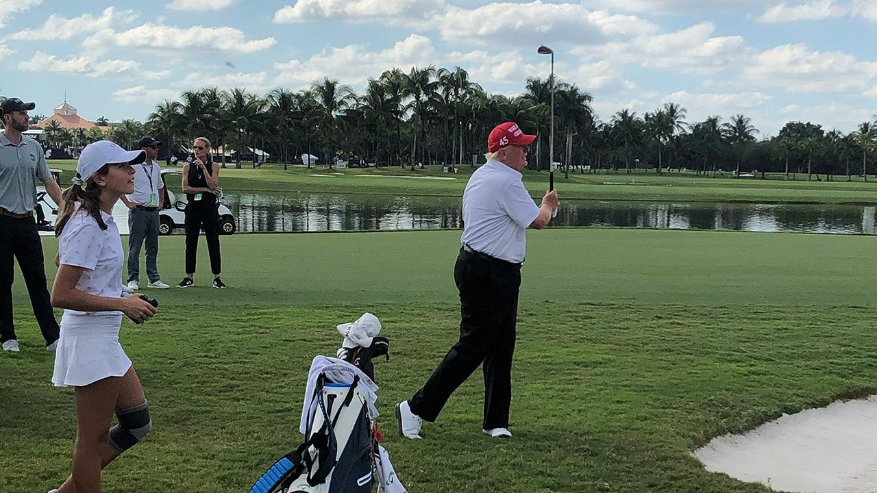 Photo of Donald Trump was seen with bruises on his hand and arm on August 8.