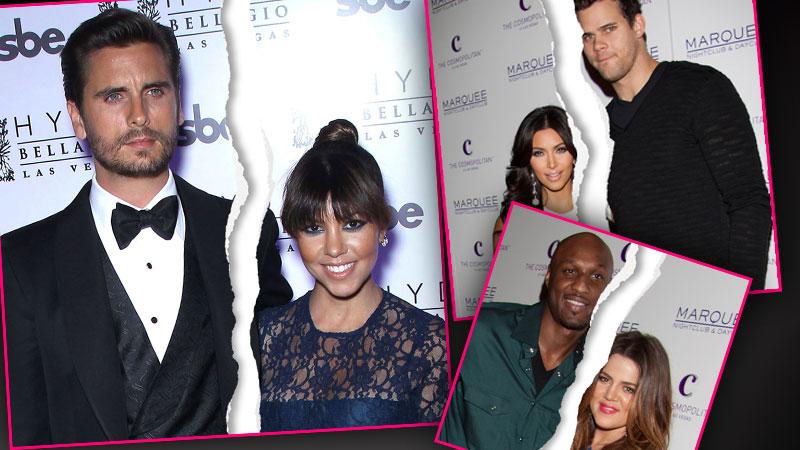 The Kardashians' Biggest Breakups And Relationship Fails — Kourtney  Kardashian And Scott Disick's Split, Kim Kardashian's Divorces And More!