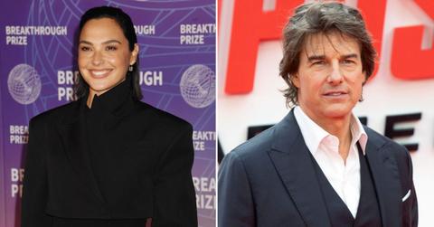 Split photo of Gal Gadot and Tom Cruise