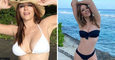 elizabeth hurley hottest cleavage baring moments photos