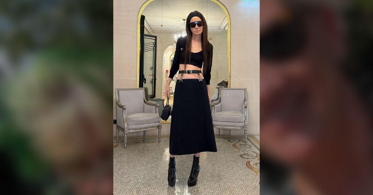 Vera Wang Wears Sheer Cutout Dress For 76th Birthday In Paris: Photos