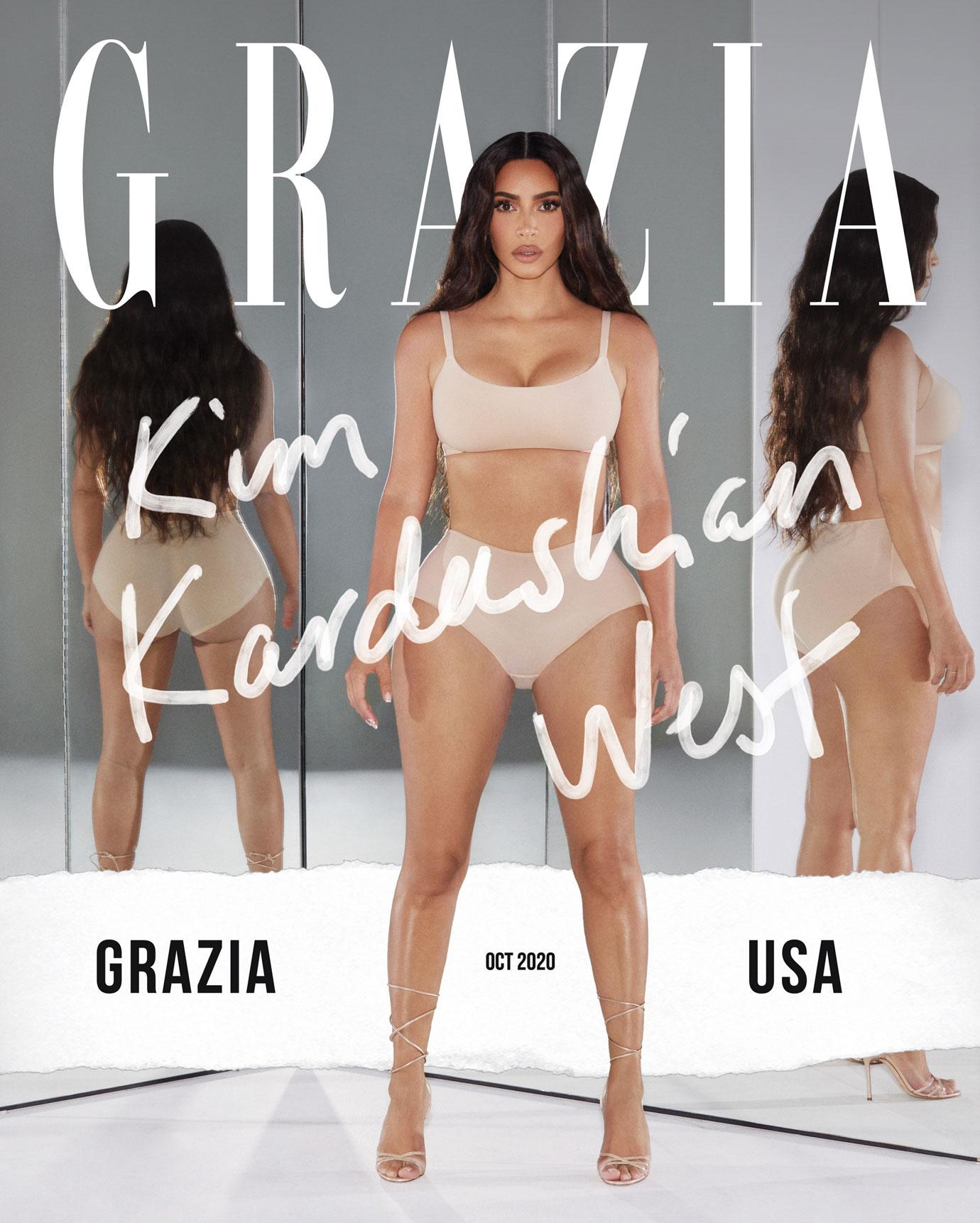 See All The Stunning Images From Kim K’s Grazia USA Cover Shoot