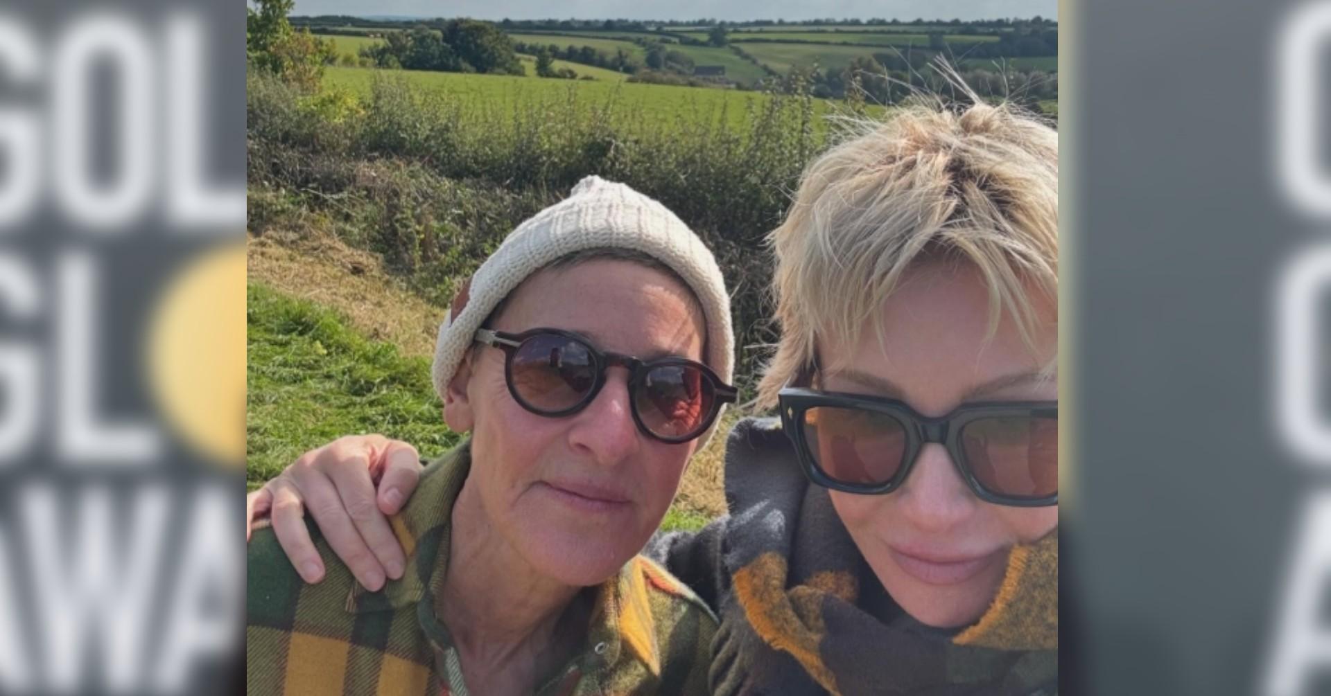 ellen degeneres uk estate did not flood anniversary portia de rossi