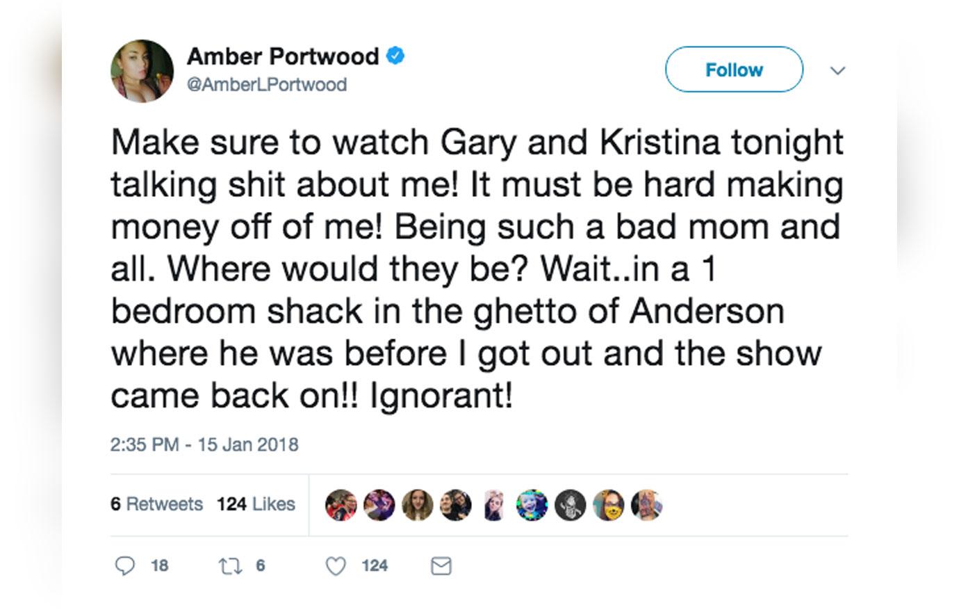 Amber Portwood Accuses MTV Putting Her Through Hell Twitter 02