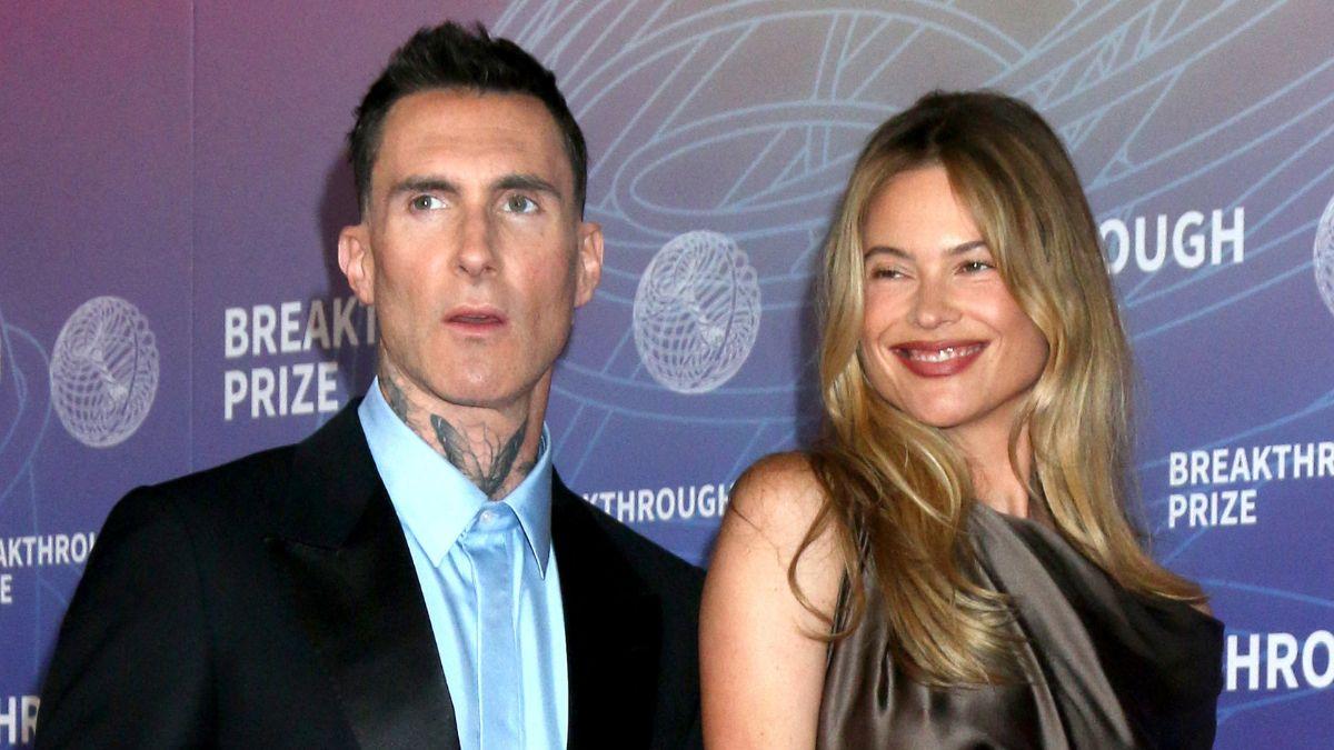 photo of Adam Levine and Behati Prinsloo