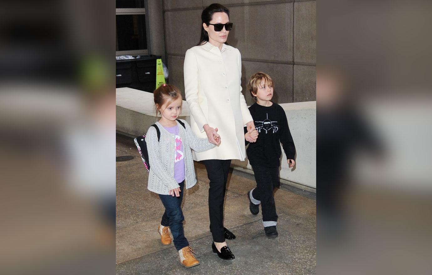 angelina jolie brad pitt kids through the years