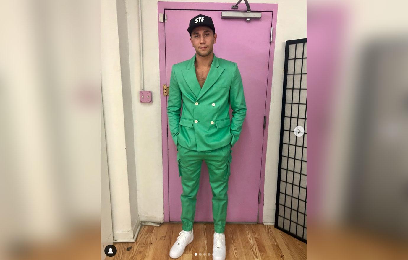 Samuel Krost Green Suit Selena Gomez Reunites Ex