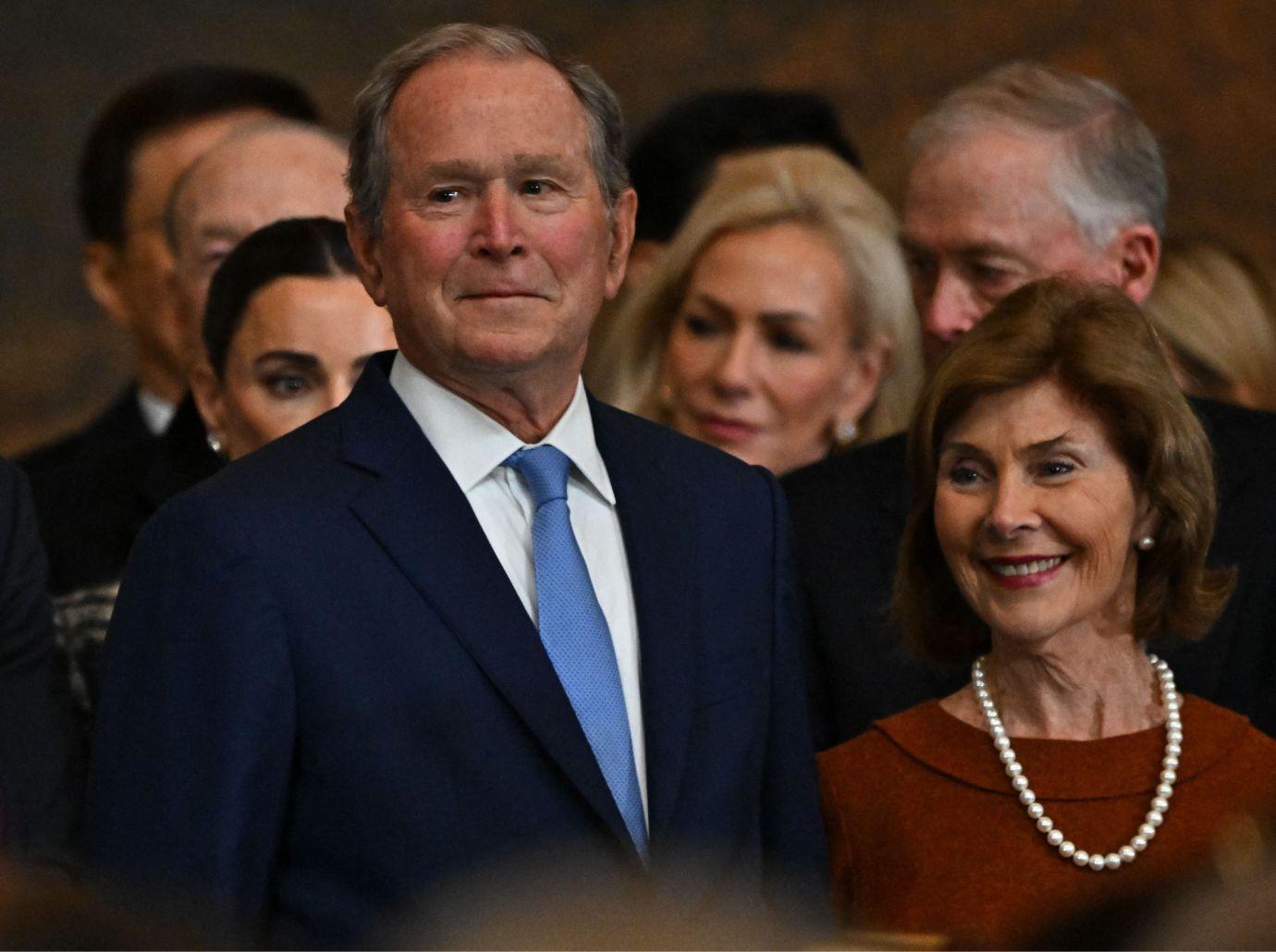 Photo of George and Laura Bush