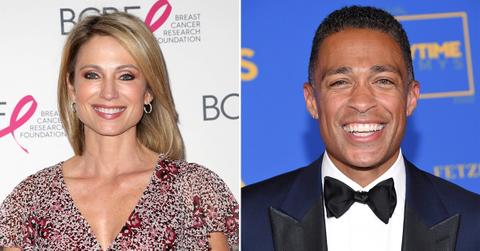 gma stars amy robach tj holmes affectionate affair pp