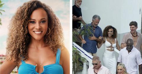 Composite photo of Ashley Darby and the cast of 'Love Hotel.'