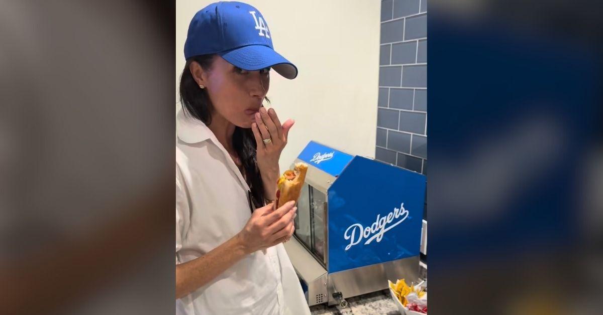 Photo of Meghan Markle and Prince Harry's interactions at the World Series were considered 'playful.'