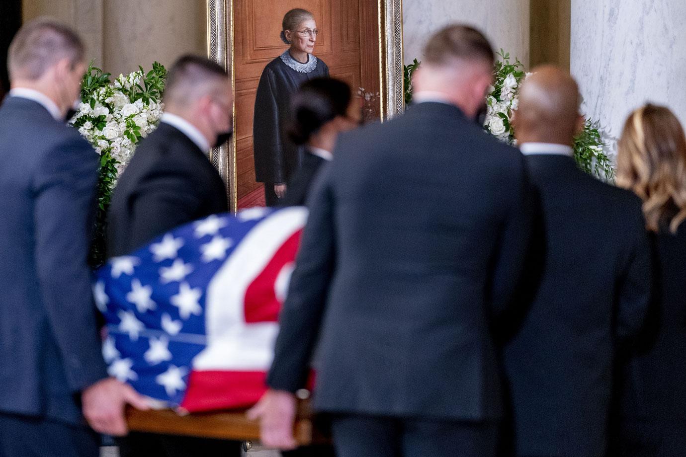 Justice Ruth Bader Ginsburg in Repose at the Supreme Court of the US