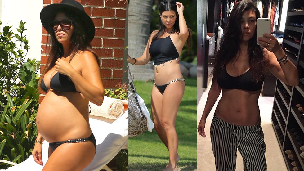Hot Mama! See Kourtney Kardashian Work Out In a Thong Bikini