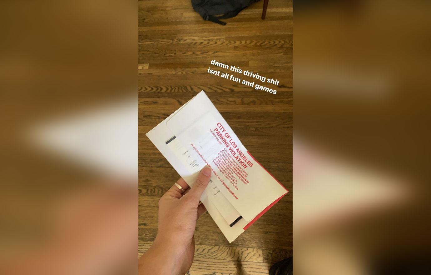 drivers license singer olivia rodrigo gets a parking ticket