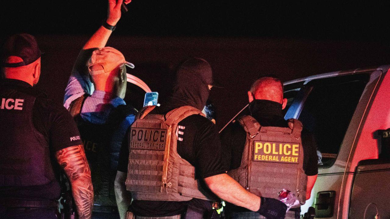 Image of ICE faces allegations of withholding passports, work permits, cash and other belongings.